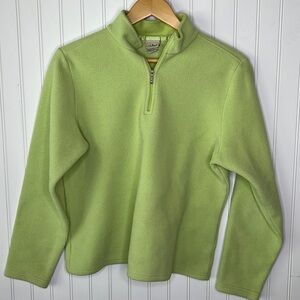LL Bean 1/4 Zip up Fleece With Polartec Size Large